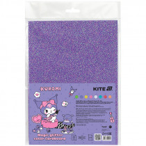 Картон цветной с волшебным глиттером (8 л/8 цв), А4 "Hello Kitty"