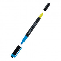 Маркер текстовый Highlighter Dual 2534-A, 2-4 мм клиноп., голуб+желт.