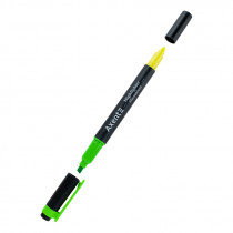 Маркер текстовый Highlighter Dual 2534-A, 2-4 мм клиноп. зелен-желтый