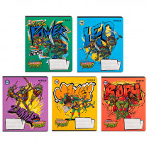 Тетрадь 18 лист., в кл., софт тач + УФ лак, Ninja Turtles (NT24-236)