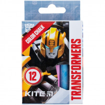 Мел цветной, 12 шт. "Transformers"