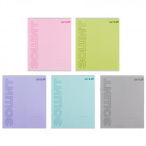 Тетрадь 18 лист., лин., софт-тач + УФ лак, Kite One color (K25-237-2)