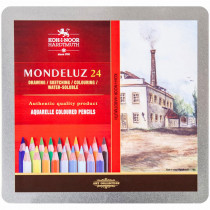 Олівці акварельні, 24кол., Mondeluz Landscape 3724, метал./коробка