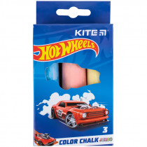 Мел цветной Jumbo, 3 цв. "Hot Wheels"