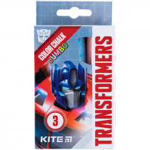 Мел цветной Jumbo, 3 цв. "Transformers"