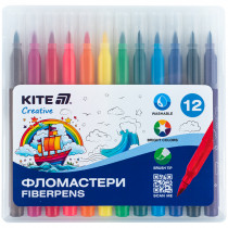 Фломастеры-кисточки, набор 12шт, Kite Creative