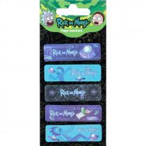 Закладки бумажные с рисунком Rick and Morty, 5х15х50мм.,100 шт/уп.