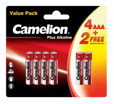 Батарейка LR3 (ААА) Camelion Plus Alkaline, 6шт/уп. Батарейка LR3 (ААА) Camelion Plus Alkaline, 6шт/уп.