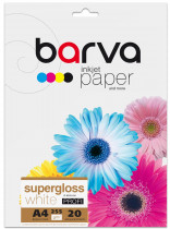Фотобумага суперглянцевая А4, 255гр./м2., 20лист., Profi SuperGloss (IP-R255-061), бел.