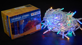 Гирлянда внешняя DELUX STRING LED на 100 светод. (из них 20 flash), 10 м (2*5м), IP44, разноцветная Гирлянда внешняя DELUX STRING LED на 100 светод. (из них 20 flash), 10 м (2*5м), IP44, разноцветная