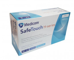 Перчатки нитриловые неопудренные, M, 100шт./уп. SafeTouch® H-series, голуб.