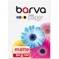 Фотопапір матовий А4, 120г/м2, 100арк, Original Barva (IP-A120-005), біл.