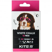 Мел белый, 12 шт. Kite Dogs