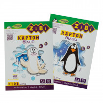 Картон 10аркушів, 230г/м2 KIDS Line, біл.