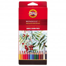 Карандаши акварельные, 12цв. MONDELUZ 3716