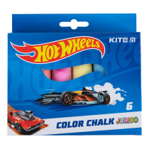 Мел цветной Jumbo, 6 цв. "Hot Wheels"