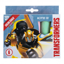 Мел цветной Jumbo, 6 цв. "Transformers"