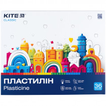 Пластилін, 36 кольорів, 720 г. Kite Classic Пластилін, 36 кольорів, 720 г. Kite Classic
