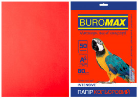 Папір кольоровий A4 інтенсив  80г./м2, 50лист., черв.