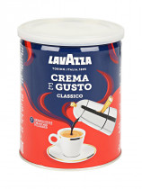 Кофе молотый Crema&Gusto 250г., купаж арабика/робуста, жестяная банка