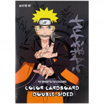 Картон цветной двусторон.(10лист/10цвет), А4 «Naruto» Картон цветной двусторон.(10лист/10цвет), А4 «Naruto»