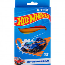 Пластилін восковий, 12 кольорів, 200 г. «Hot Wheels»