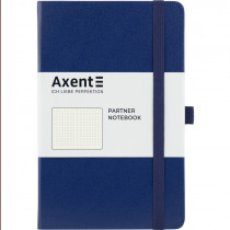 Книга записная Partner А5 (125*195мм.), 96л., линовка - точка, син.