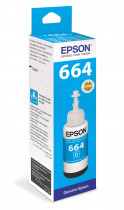Контейнер з чорнилами Epson 664 L100/200/210/300/350/355/550 cyan, 70мл., (C13T66424A), блакит. Контейнер з чорнилами Epson 664 L100/200/210/300/350/355/550 cyan, 70мл., (C13T66424A), блакит.