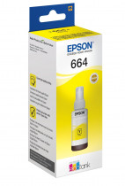 Контейнер з чернилами Epson 664 L100/200/210/300/350/355/550 yellow, 70мл., (C13T66444A), желт. Контейнер з чернилами Epson 664 L100/200/210/300/350/355/550 yellow, 70мл., (C13T66444A), желт.