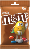 Драже M&M's с молочным шоколадом в цветной глазури, 90г., 20шт/уп.