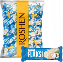 Конфеты с вафельными хлопьями Flaksi Кокос, 0,5кг. (4823077647567)