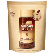 Кава розчинна Nescafe Gold 200г. в пакеті (8445290456625)