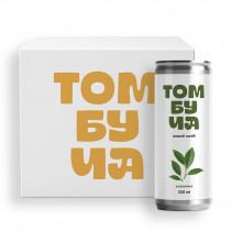 Напій слабогазований Комбуча "Томбуча класична", 0,33л 12шт/уп., жерстяна банка