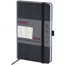 Еженедельник 2026 Partner Lines, 125*195мм, чёрный