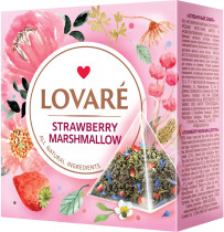 Чай в пірамідках зелений "Strawberry Marshmallow" з ароматом полуниці, 15шт. по 2г. (4820198874629)