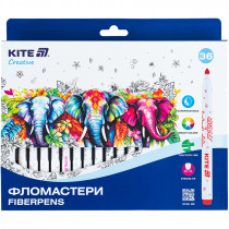 Фломастеры, набор 36шт, Kite Creative Superwashable Фломастеры, набор 36шт, Kite Creative Superwashable