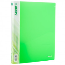 Папка на 2-х кольцах, 25 мм, прозрачная зеленая Папка на 2-х кольцах, 25 мм, прозрачная зеленая