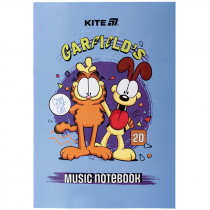Зошит для нот А4, 20 л, «Garfield» Зошит для нот А4, 20 л, «Garfield»