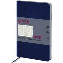 Еженедельник 2026 Partner City Soft, 125*195мм, синий