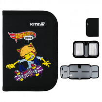 Пенал Kite 1 від., 2 відв., без наповнення 622-2 «Hot Wheels»