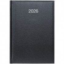 Ежедневник 2026 Стандарт Miradur, серебрянное тиснение, черный