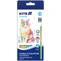 Карандаши цветные, 12 шт. Kite Creative Pastel Карандаши цветные, 12 шт. Kite Creative Pastel