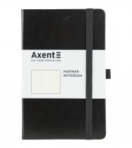 Книга записная Partner А5 (125*195мм.), 96л., линовка - точка, черн.
