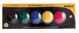 Магніти для магнітних дошок D=30mm 5шт/уп., асорті