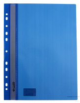 Скоросшиватель с прозрачным верхом и европерфорацией, А4, син. Скоросшиватель с прозрачным верхом и европерфорацией, А4, син.