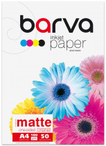 Фотопапір матовий А4, 180г/м2, 50арк, Original Barva (IP-A180-032), біл. Фотопапір матовий А4, 180г/м2, 50арк, Original Barva (IP-A180-032), біл.