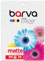 Фотопапір матовий А4, 180г/м2, 20арк, Original Barva (IP-A180-203), біл. Фотопапір матовий А4, 180г/м2, 20арк, Original Barva (IP-A180-203), біл.