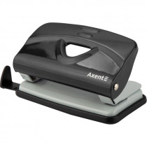 Дырокол на 2 отверстия, до 10 листов Exakt-2, металлический, черн.