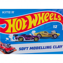 Пластилин восковой, 12 цветов, 240 г. «Hot Wheels»