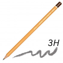 Карандаш простой графитный технический для черчения и графичесских работ 1500 3H